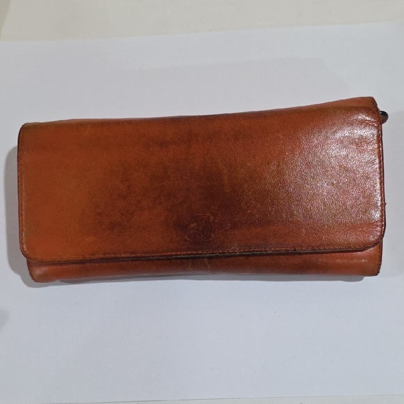 Loewe Handbags - Loewe Madrid Brown Leather Snap Wallet – 7.5 x 3.5-inch Luxury Vintage Wallet